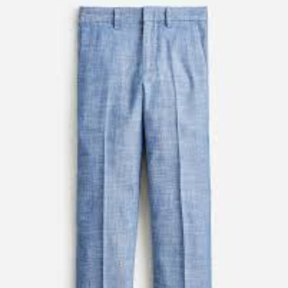 CREWCUTS 12 Ludlow Suit Pant in Chambray Blue - Picture 1 of 10